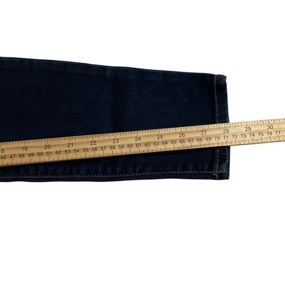 Gap 1969 Womens Jeans Size 28 Legging Jean Mid Rise Dark Wash Zip Fly Blue Denim - Picture 11 of 11